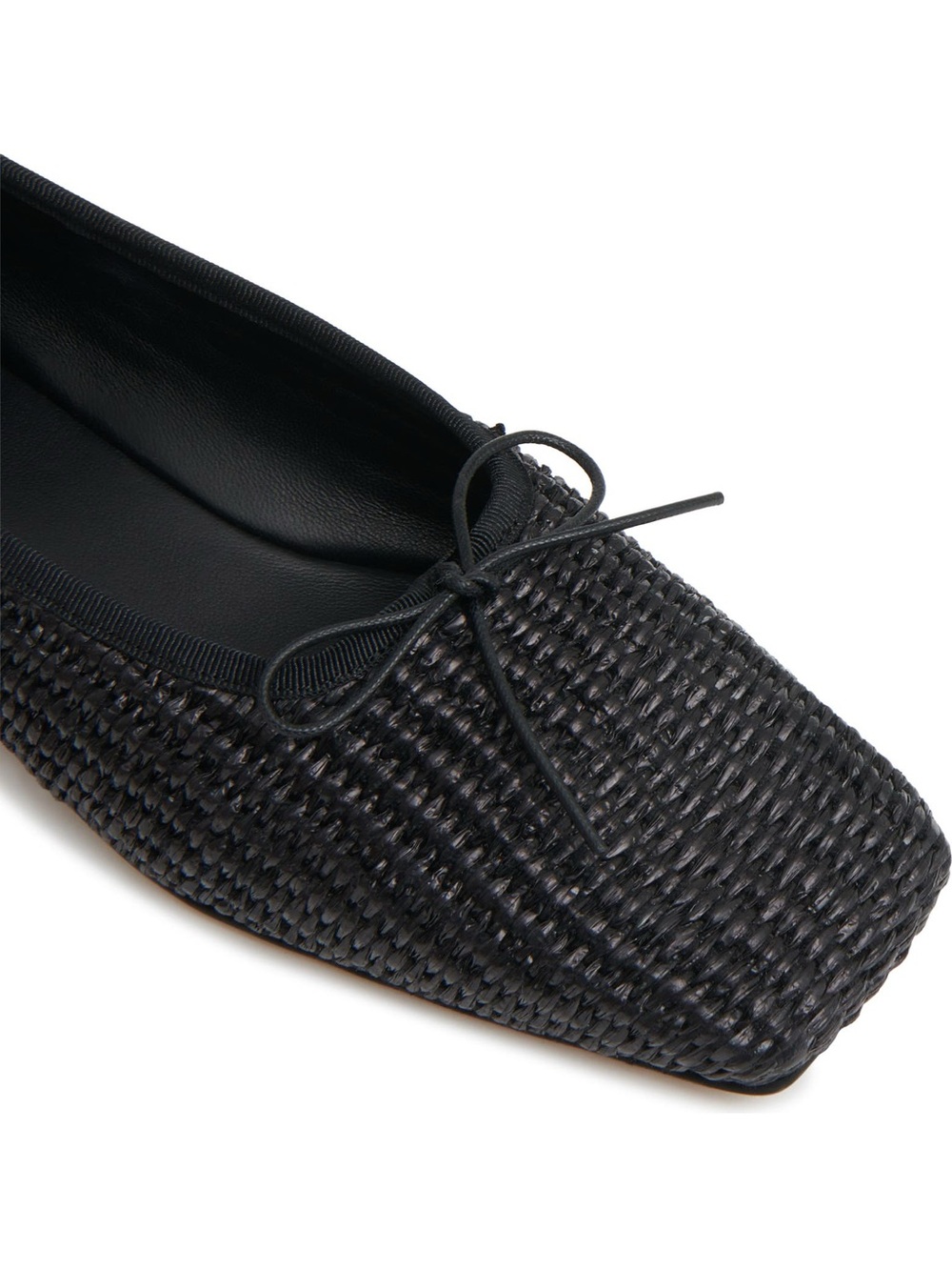Mansur Gavriel Black Woven Square-Toe Ballet Flats size 7 Italian 37 New in Box - Picture 3 of 13